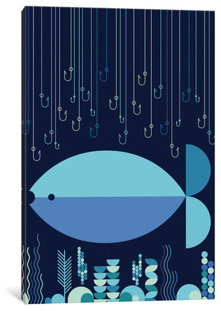 "Fish & Hooks" by Greg Mably, 40x26x1.5