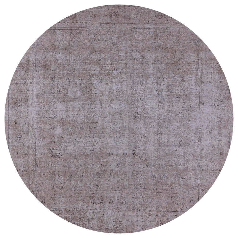Ahgly Company Indoor Round Mid-Century Modern Area Rugs, 7' Round