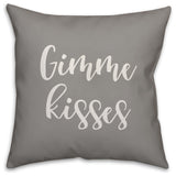 Gimme Kisses 16x16 Throw Pillow