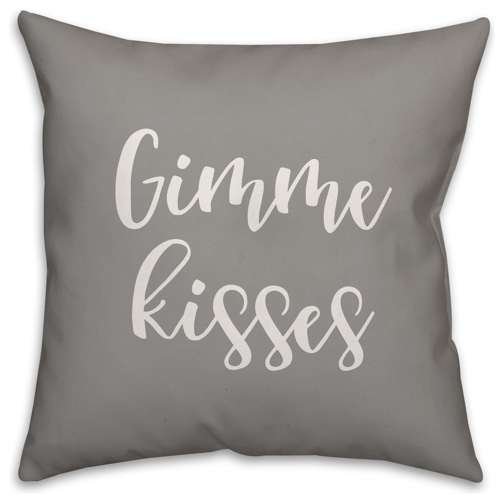 Gimme Kisses 16x16 Throw Pillow