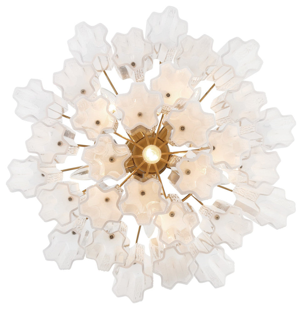 Crystorama Lighting Group ADD-306-WH Addis 6 Light 20"W Waterfall - Polished