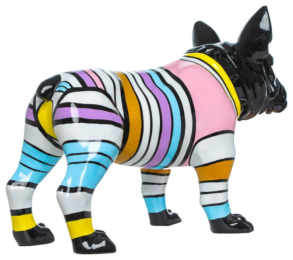 Interior Illusions Plus Stripe Bull Dog, 24" Long