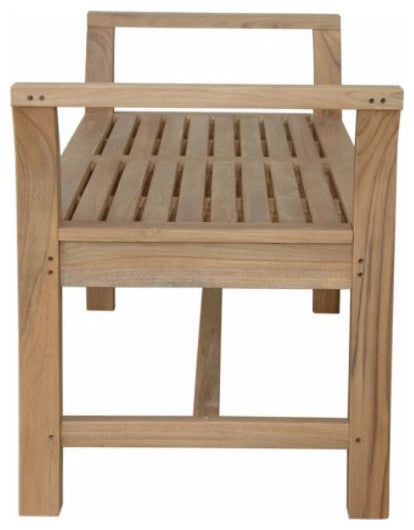 Anderson Teak BH-5721B Sakura Backless Wooden Bench