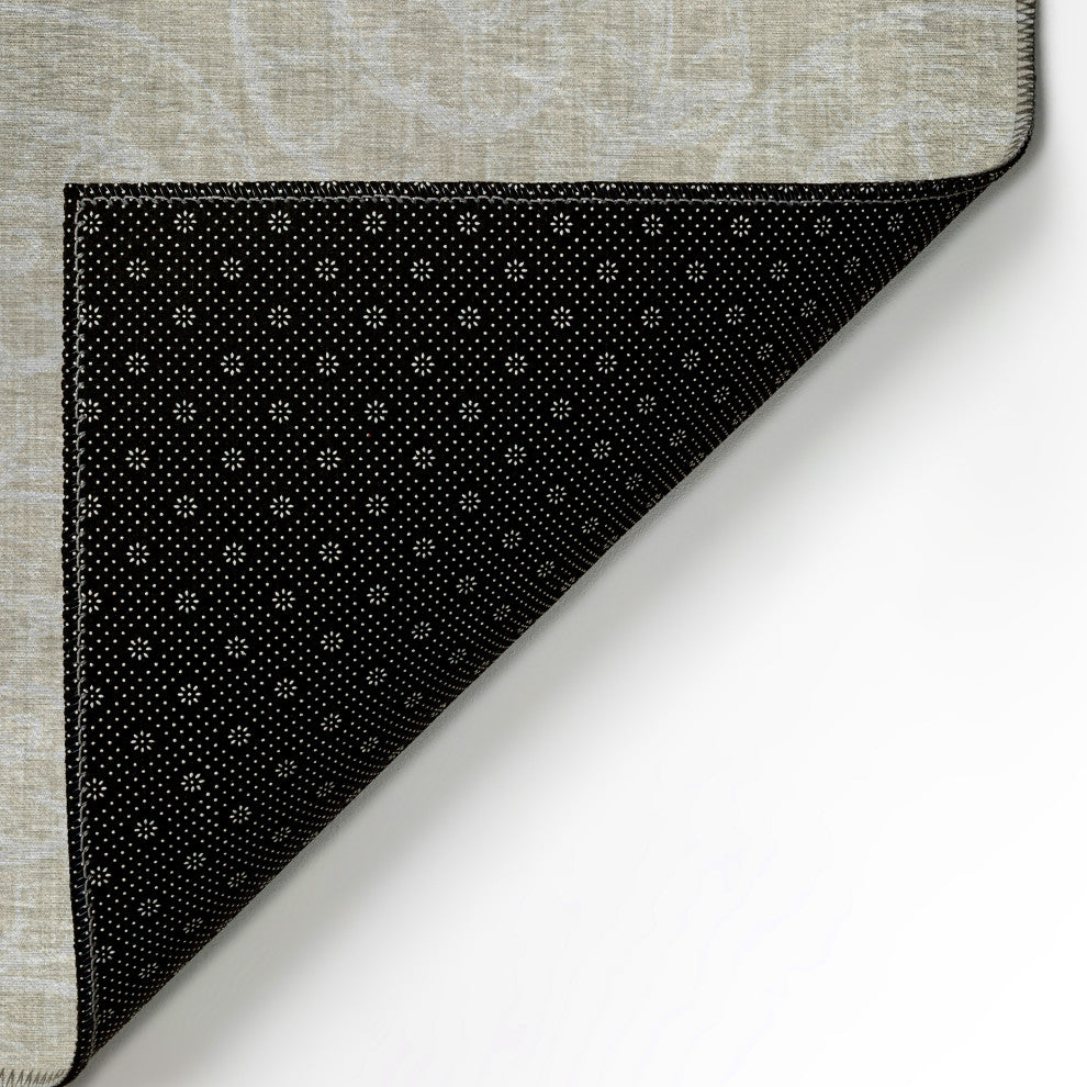 Indoor/Outdoor Seabreeze SZ11 Taupe Machine Washable 3' x 5' Rug