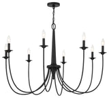 Stonecrest 8-Light Chandelier, Matte Black