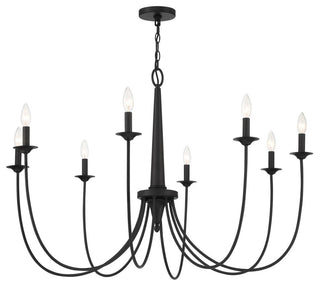Stonecrest 8-Light Chandelier, Matte Black