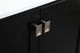 Iris Single Bathroom Vanity, Black, 30", With Backsplash