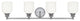 Melrose 4 Light Bath Bar, Polished Chrome