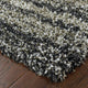 Hartley Shadow Stripes Gray and Charcoal Area Rug, 3''10"x5''5"