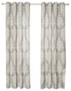 Linen Blend Medina Printed Curtains, Pair, Gray, 84"