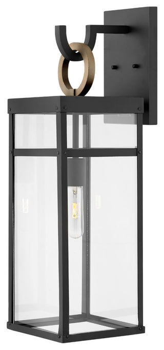 Hinkley Porter Large Wall Mount Lantern, Black