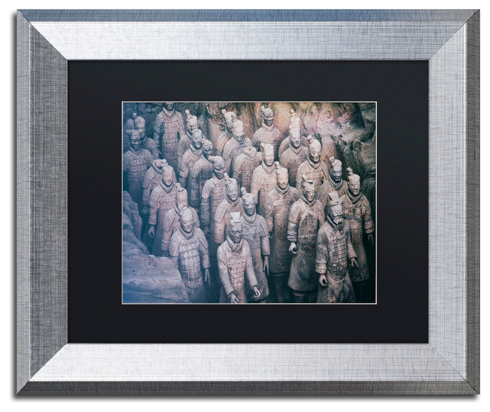 Philippe Hugonnard 'Terracotta I' Art, Silver Frame, Black Matte, 14"x11"