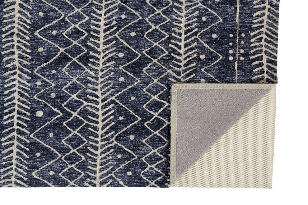 Weave & Wander Oliena Rug, Denim, 8'x10'