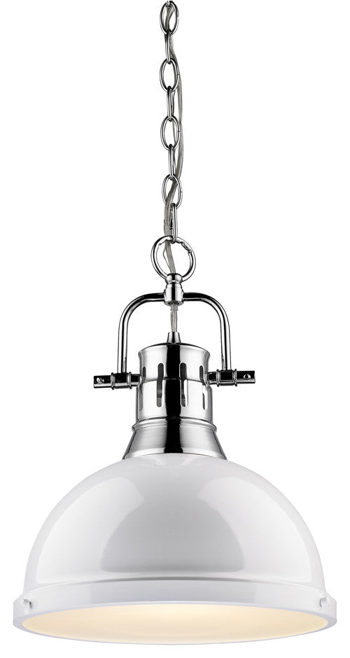 Golden Lighting Duncan Pendant, Chrome