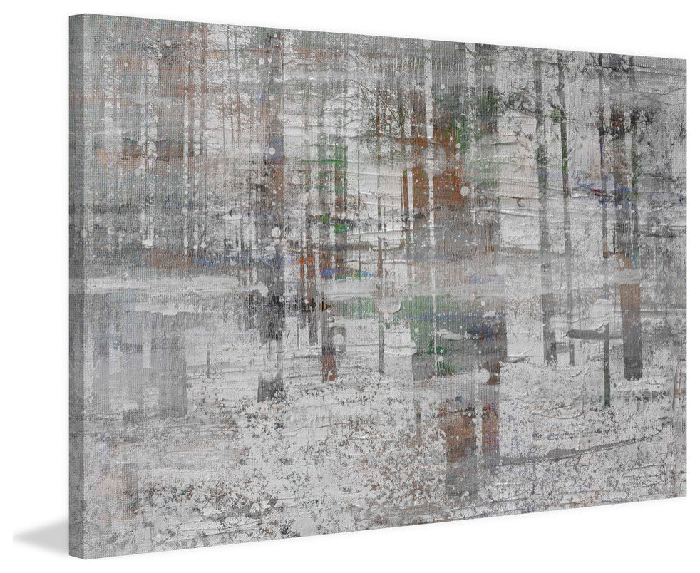 "Blizzard" Painting Print on Wrapped Canvas, 18"x12"