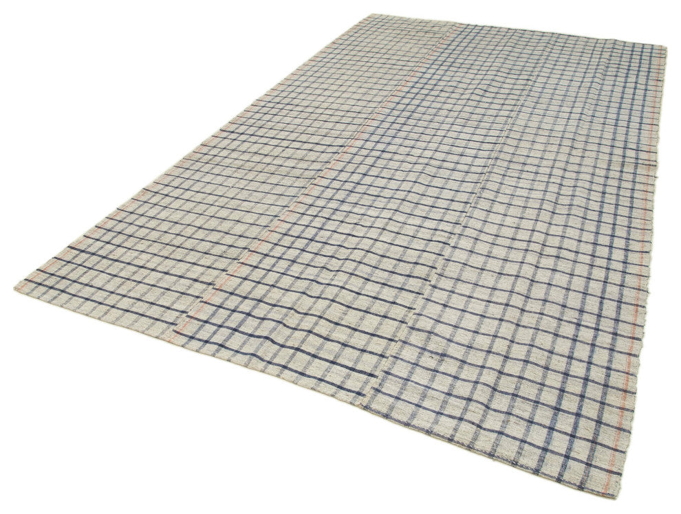 Rug N Carpet - Handwoven Oriental 6' 5'' x 10' 10'' Contemporary Wool Kilim Rug