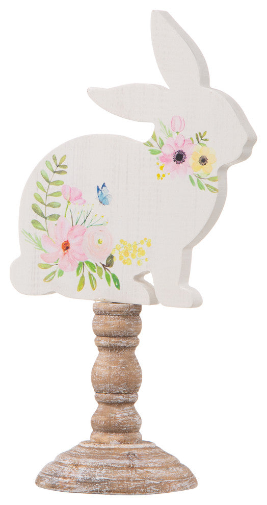 Easter Wooden Bunny Table Decor, Set of 2