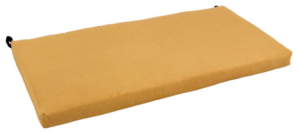 45"X19" Solid Microsuede Bench Cushion, Lemon