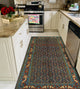 Fine Vintage Distressed Haleh Navy/Rusty-Red Rug, 4'8x9'4