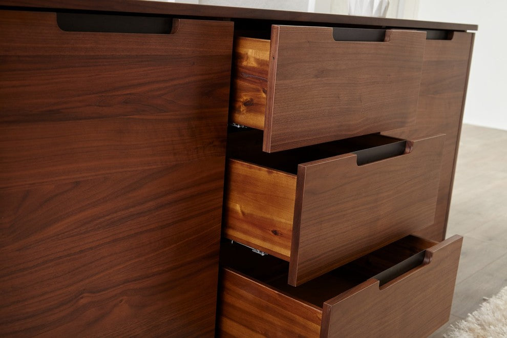 Tahoe Collection American Walnut 3-Section Sideboard