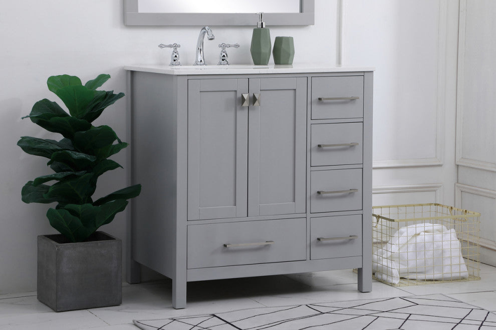 Isabel Grey 32" Single Sink Bathroom Vanity