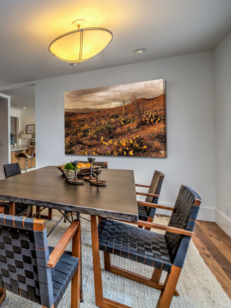 "Desert Sunset" Painting Print on Canvas by Robertson