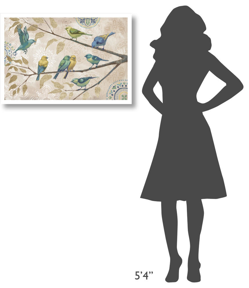 "Fly Away I With Suzani" Digital Paper Print by Janelle Penner, 32"x22"
