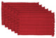 DII Variegated Tango Red Fringe Placemat, Set of 6
