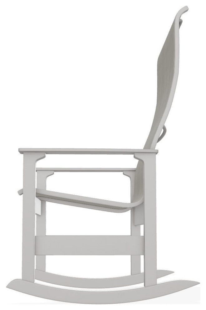 Leeward Sling Outdoor Supreme Rocker, Smoke/Warm Gray