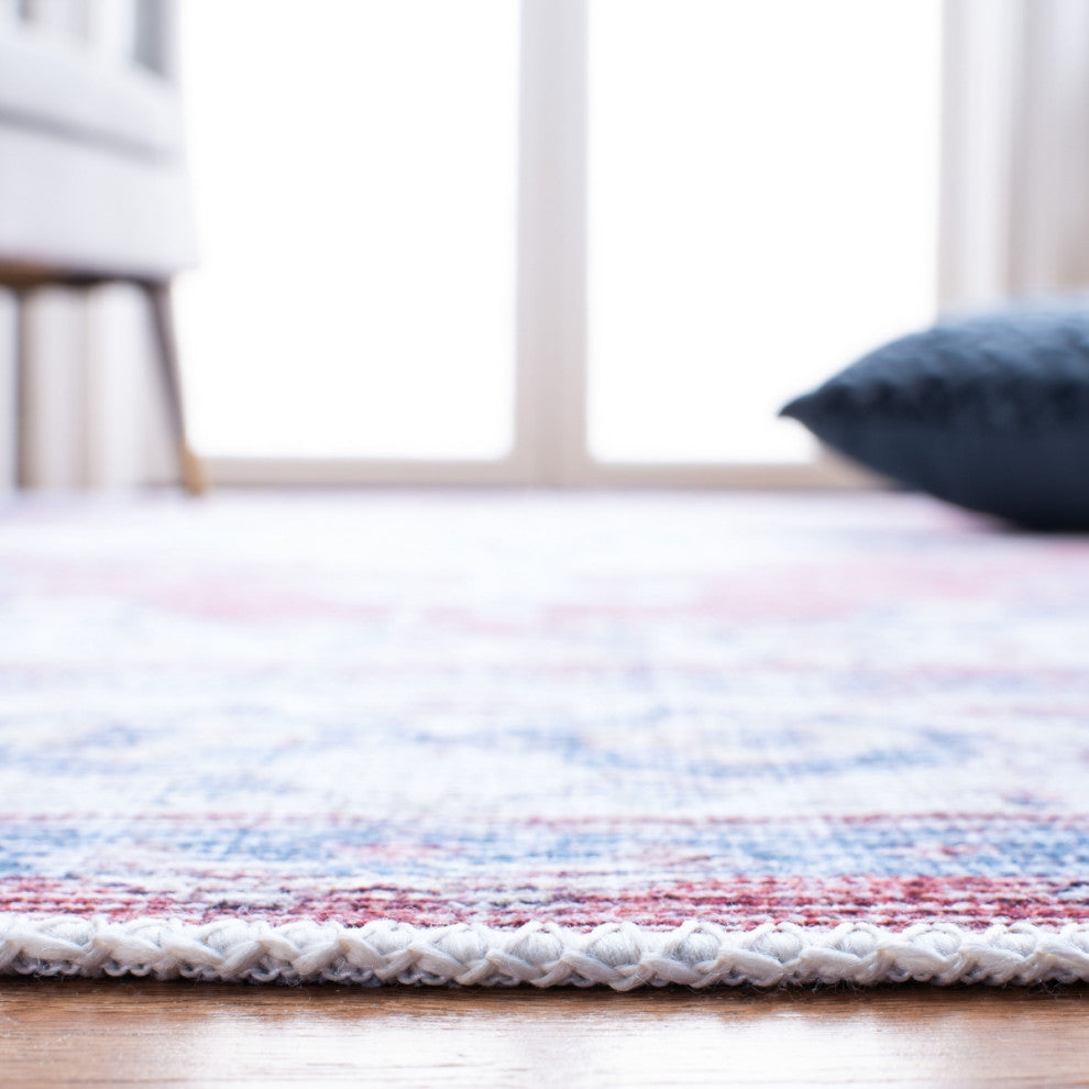 Safavieh Serapi SEP355 Rug Machine-Washable, Red/Ivory, 6'7"x9'
