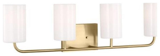 Generation Lighting GLV1004 Rhett 4 Light 31"W Vanity Light - Satin Bronze