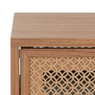Safavieh Ceu 2 Door Coffee Table, Oak/Gold