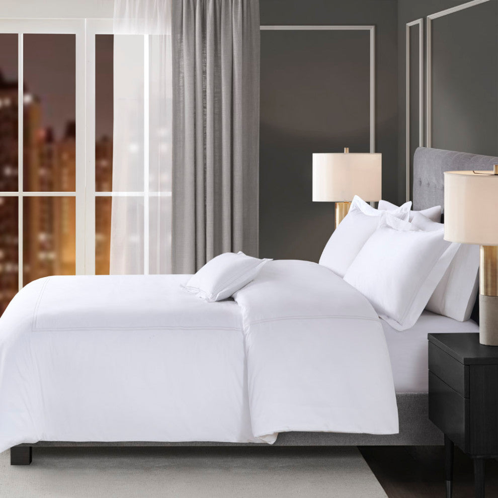 Madison Park Signature 500 Thread Count 100% Cotton Sateen Duvet Cover Set