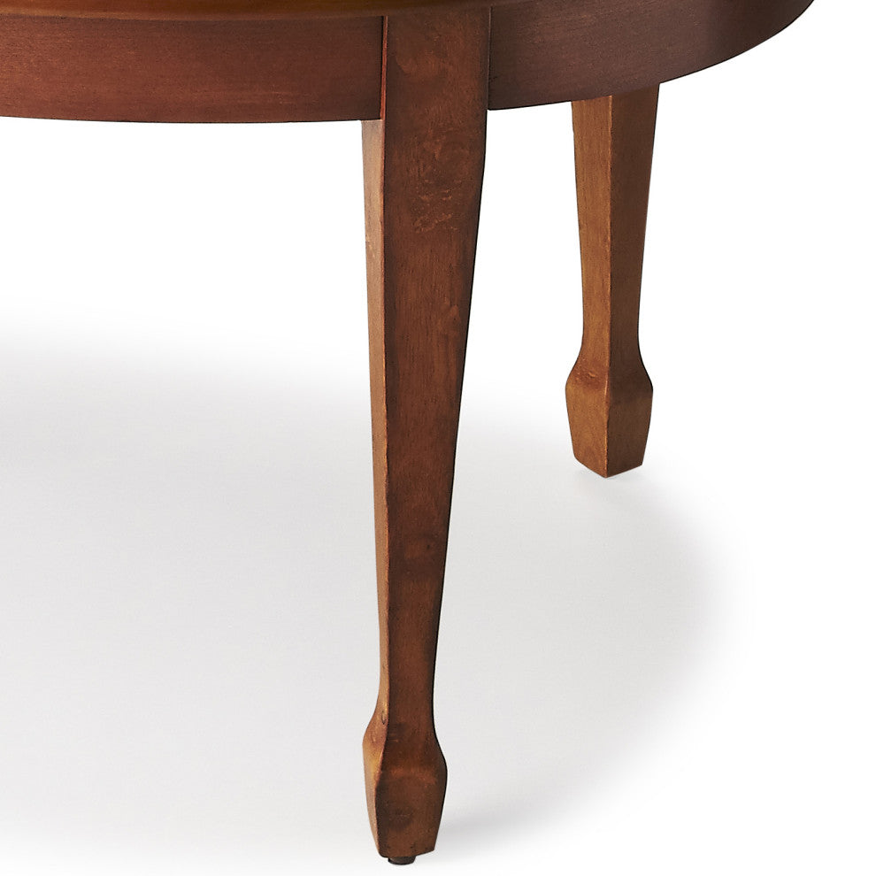 Butler Clayton Olive Ash Burl Oval Coffee Table