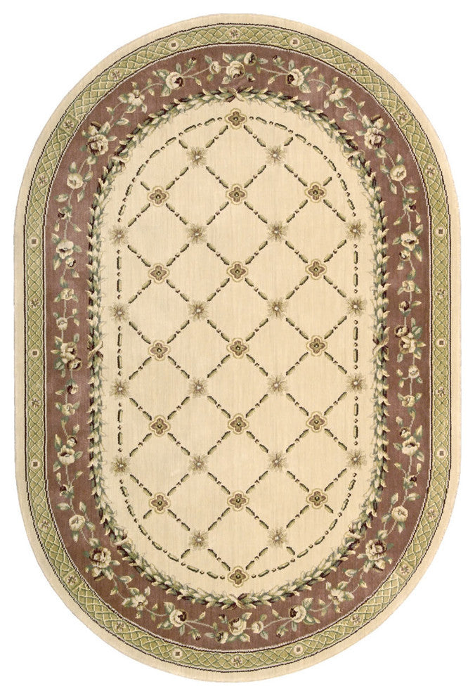 Nourison Grand Chalet CL03 12'' Square Ivory Rug