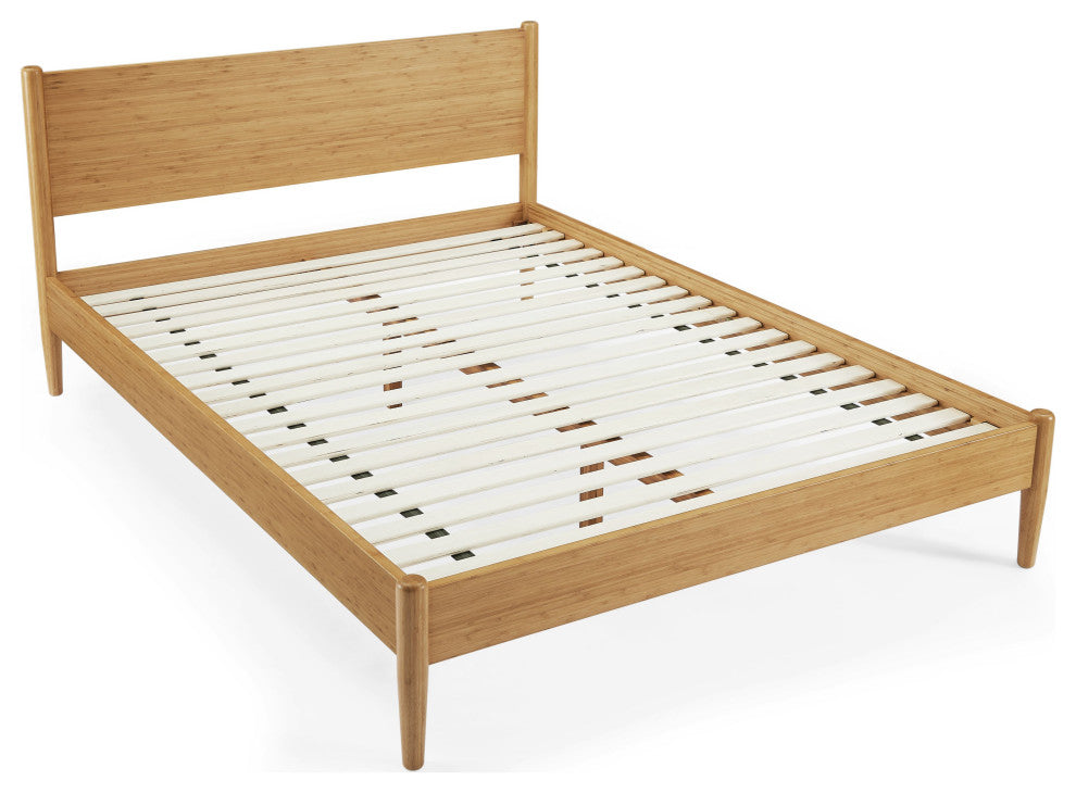 Ria Queen Platform Bed, Caramelized