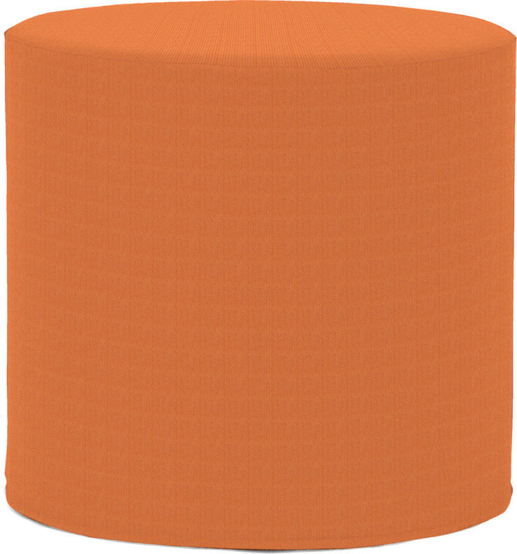 No Tip Cylinder Ottoman with Cover, Seascape Canyon