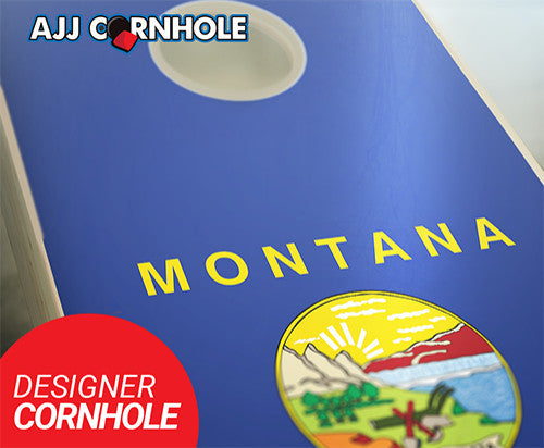 Montana Flag Cornhole Set