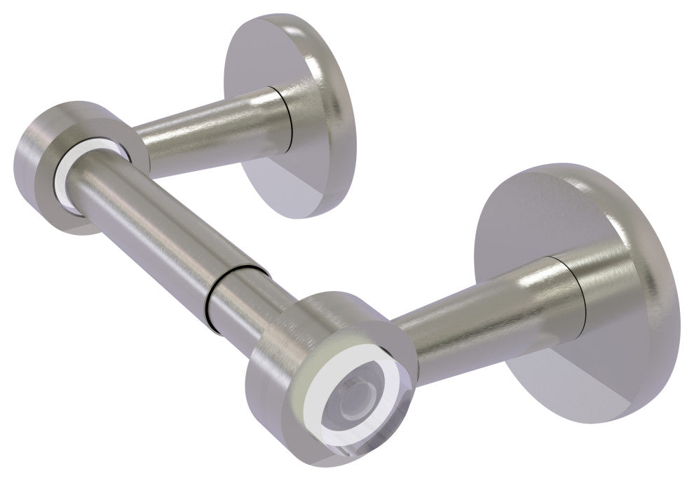 Clearview Two Post Toilet Tissue Holder, Satin Nickel