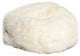 HomeRoots 31" x 31" x 31" White Short-Hair Sheepskin Bean Bag