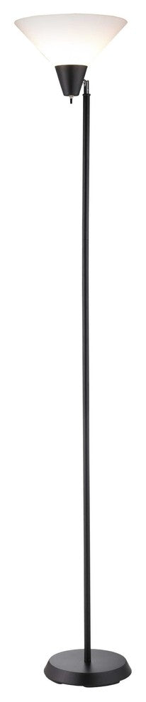 Adesso Swivel Floor Lamp, Black