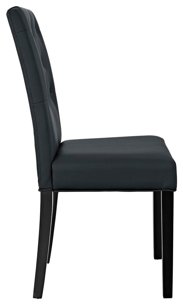 Confer Dining Side Chair Vinyl Set of 4