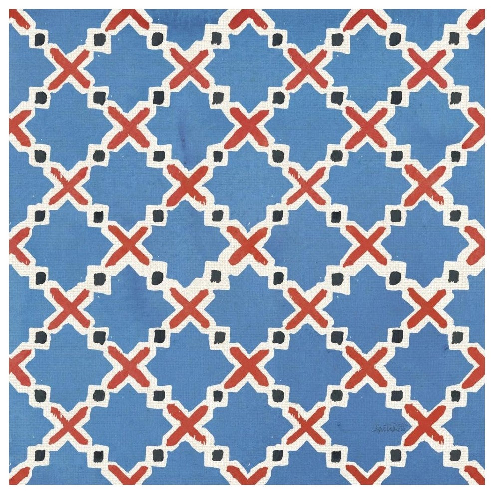"Coastal Catch Step 02B" Digital Paper Print by Anne Tavoletti, 38"x38"