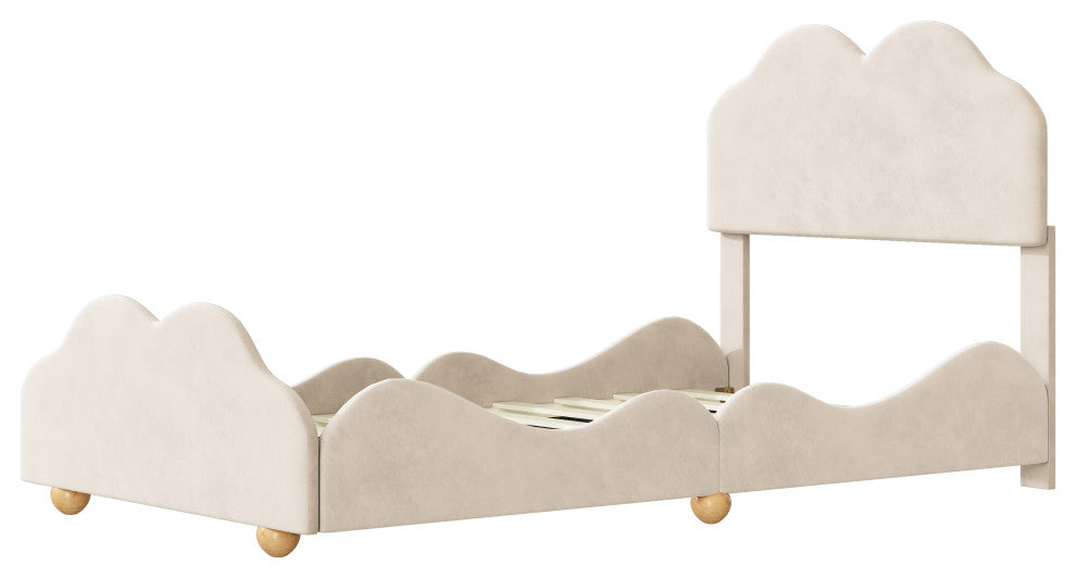 Gewnee Twin Size Upholstered Platform Bed