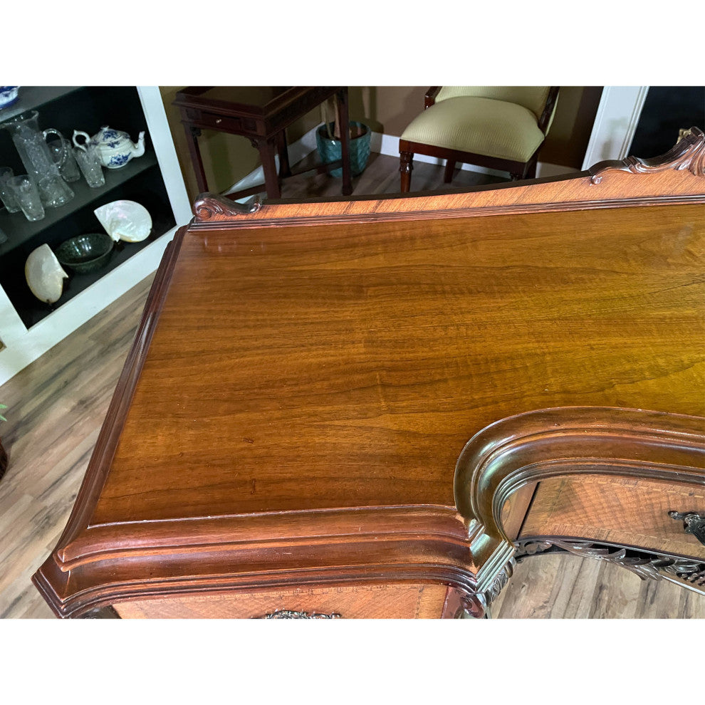 Antique Walnut Inlaid Sideboard
