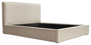 Cloud 43" Low Profile Queen Bed, Sand Fabric