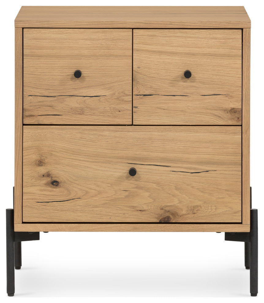 Eaton Nightstand-Light Oak Resin