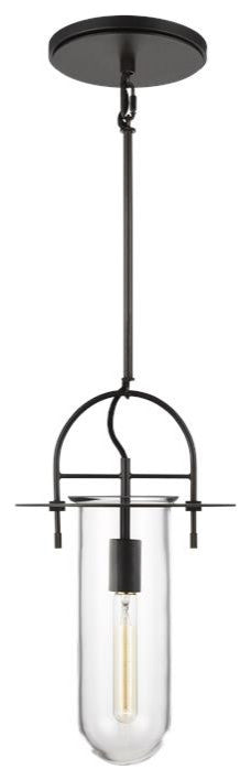 Generation Lighting, KP1021AI, Medium Pendant, Aged Iron