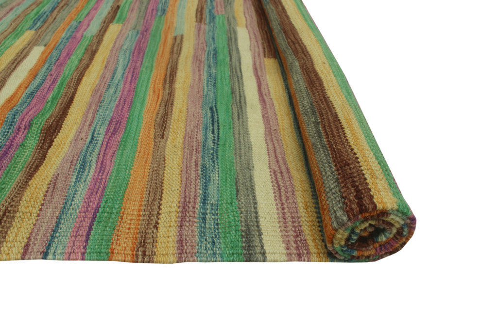 Winchester Kilim Anwaar Charcoal/Beige Rug, 4'10x6'6