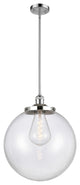 Beacon Pendant, Polished Chrome, Clear